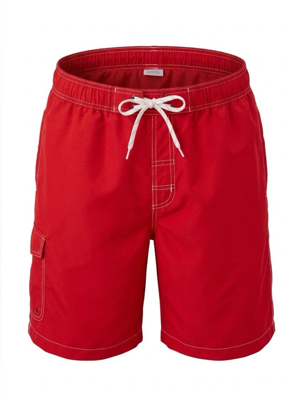St. John's Bay Red Men's Swim Trunks with Drawstring